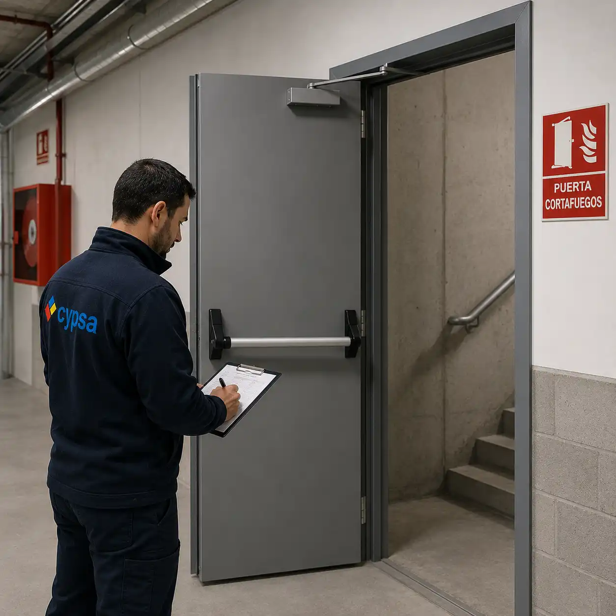 Inspección de Puertas cortafuegos homologadas