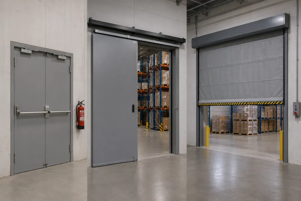 Puertas cortafuegos RF homologadas para industria y logística