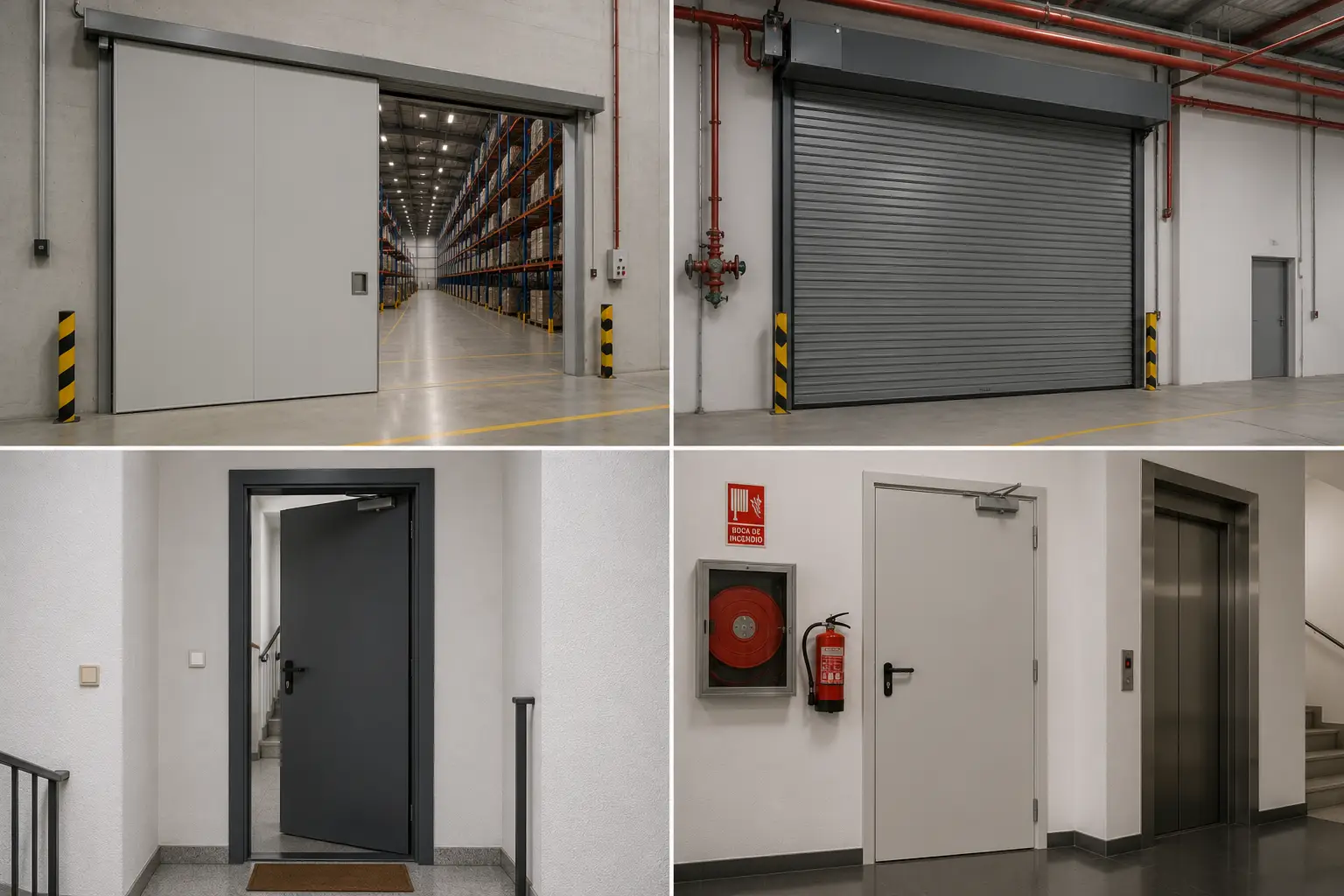 Puertas cortafuegos homologada industriales