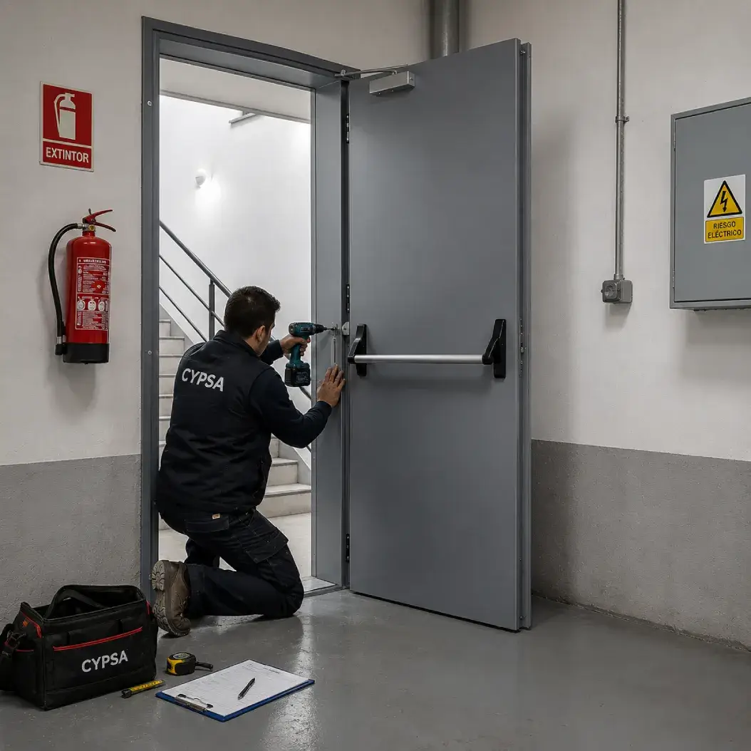 Instalación certificada Puertas cortafuegos homologadas