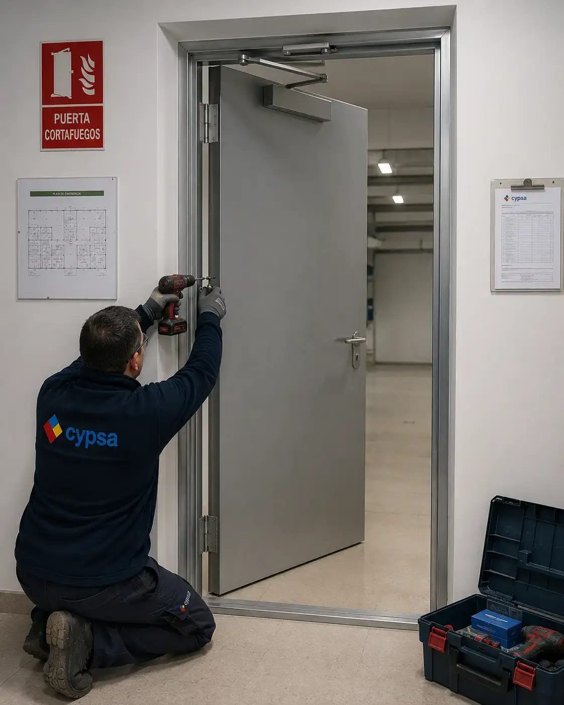 Instalación de Puertas cortafuegos homologadas en Madrid