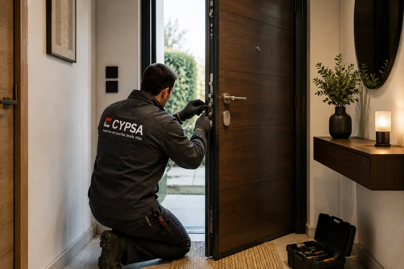 Instalación y asesoramiento de Puertas de Seguridad para Vivienda en Griñón y Madrid CYPSA