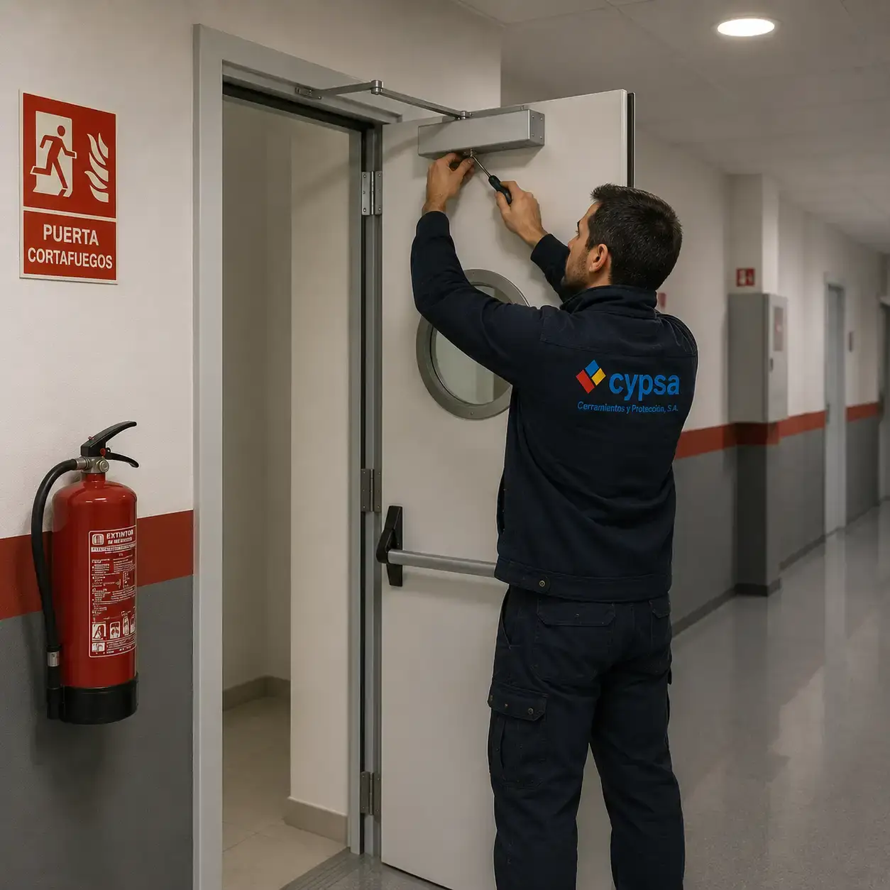 Mantenimiento y reparaciones de Puertas cortafuegos homologadas en Madrid
