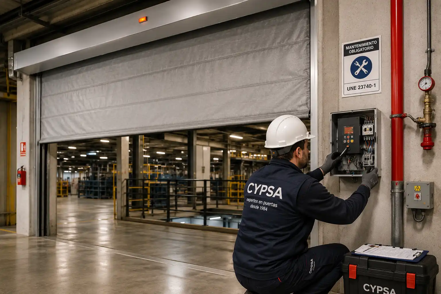 Mantenimiento obligatorio de las cortinas cortafuegos CYPSA