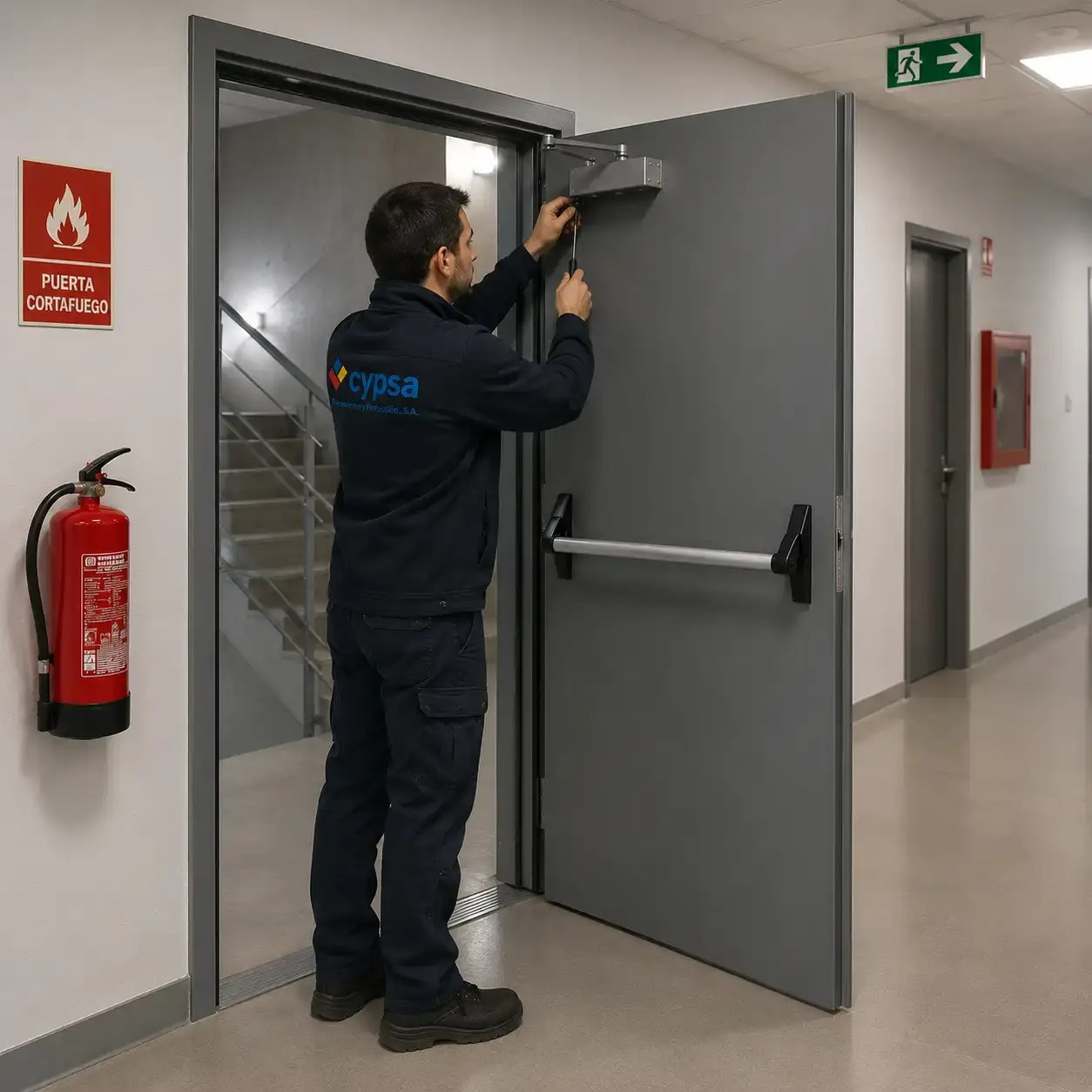 Mantenimiento preventivo de Puertas cortafuegos homologadas en Madrid