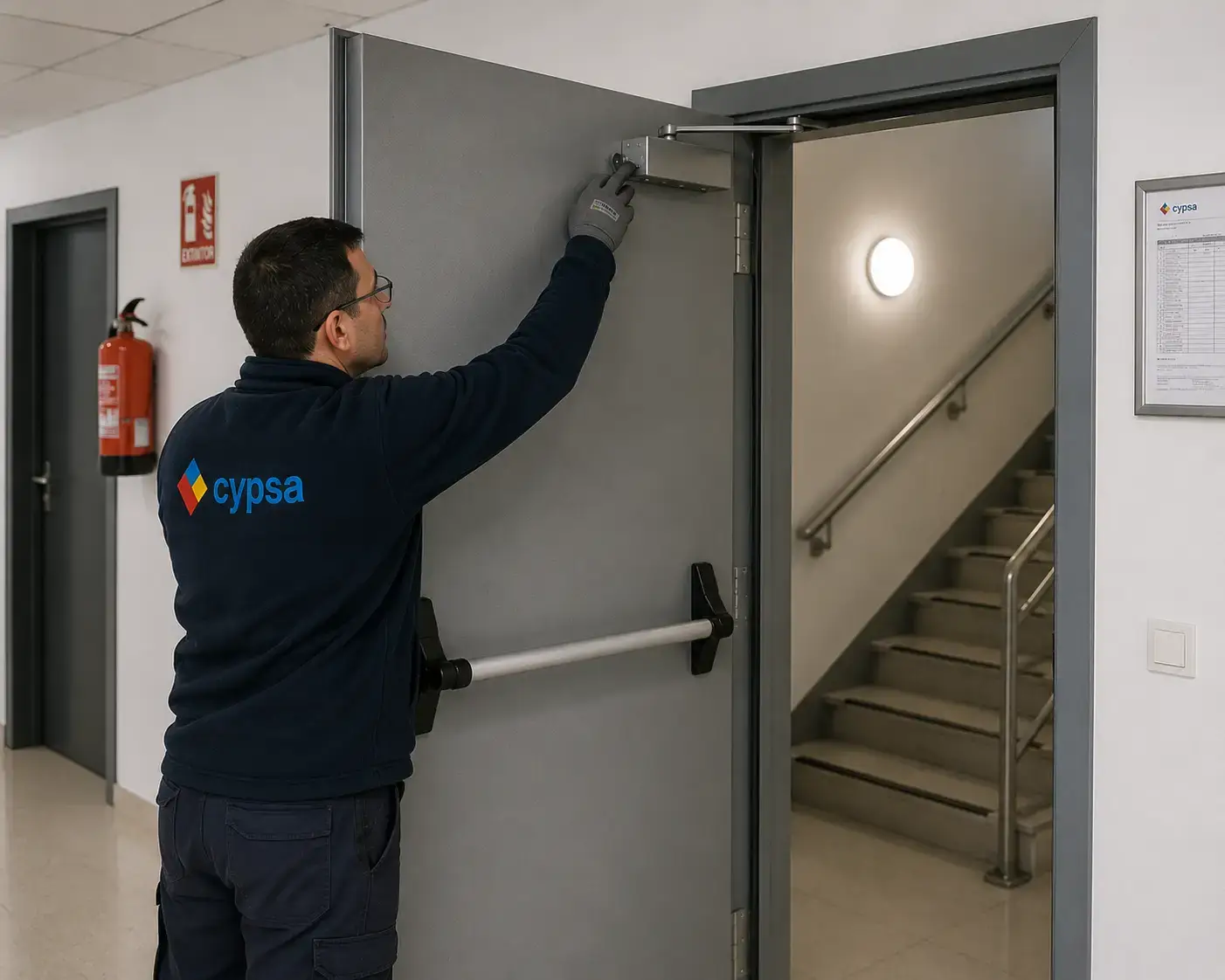 Mantenimiento y SAT de puertas cortafuegos en Madrid