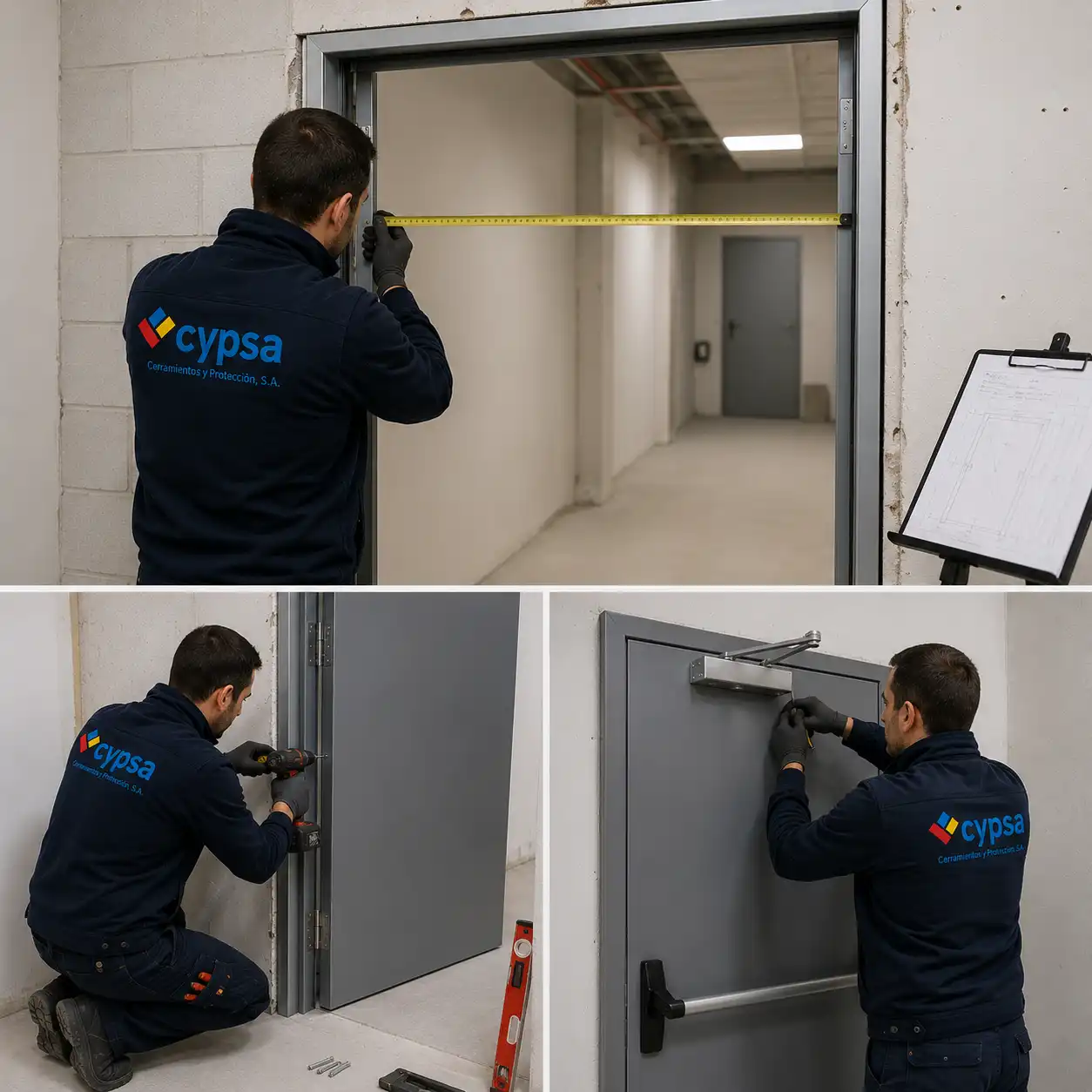 Montaje de Puertas cortafuegos homologadas en Madrid