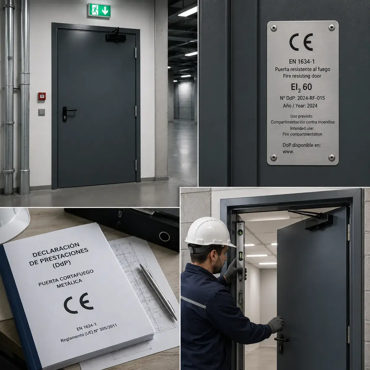 Puertas RF metálicas Homologación y marcado CE