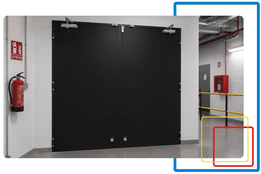 Puertas cortafuegos metálicas (RF) homologadas​