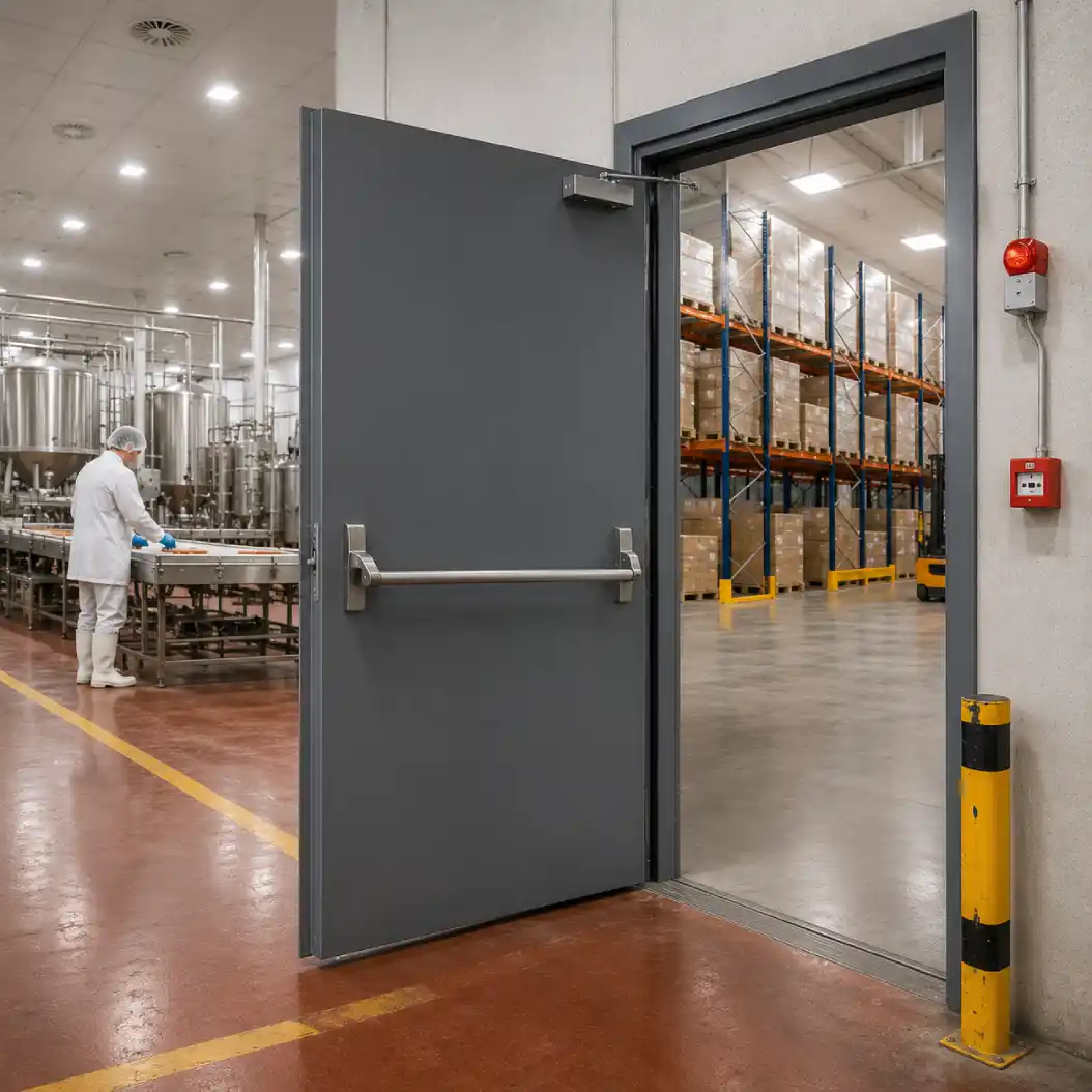 Puertas cortafuegos homologadas para la agroindustria en Segovia