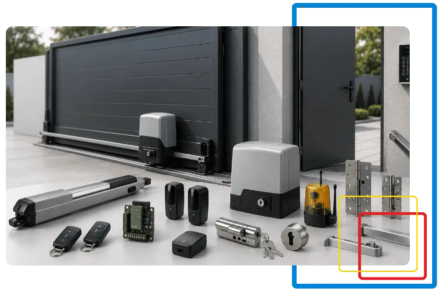 Automatismos para puertas, herrajes y motorización​