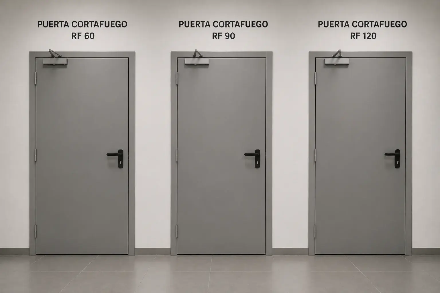 Puertas Cortafuego Metálicas EI₂ 60, EI₂ 90 y EI₂ 120